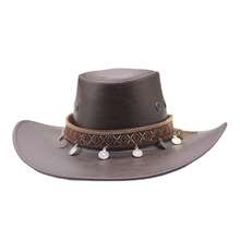 美式西部牛仔帽腰帶裝飾帽,男女適用的戶外休閒騎行旅行帽,騎士帽