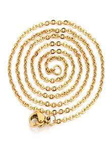 10pcs/set O-shaped Stainless Steel Chain For Handmade Diy Jewelry Making - Silver - View 8