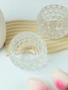 1 件茶蠟玻璃杯,浪漫燭光晚餐裝飾,芳香燭台,家庭,節日氣氛