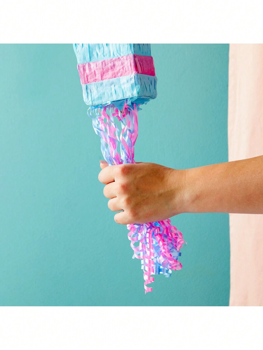 Pull String Gender Reveal Question Mark Pinata, Boy Or Girl Baby Shower