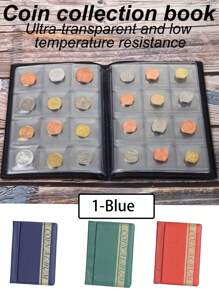 10頁專用專輯,120個收納槽：收藏家的完美禮物！（不包括）（藍色） - 藍色 - 查看 1