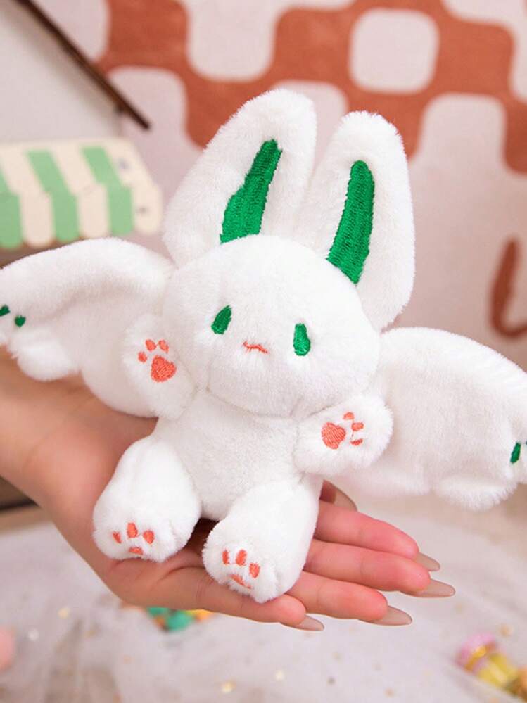 1pc 素敵なぬいぐるみコウモリ & ウサギキーホルダーバック