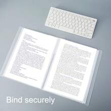 1pc Semi-transparent Pink A4 Size Information Booklet With Multiple Pages - Pink - View 6