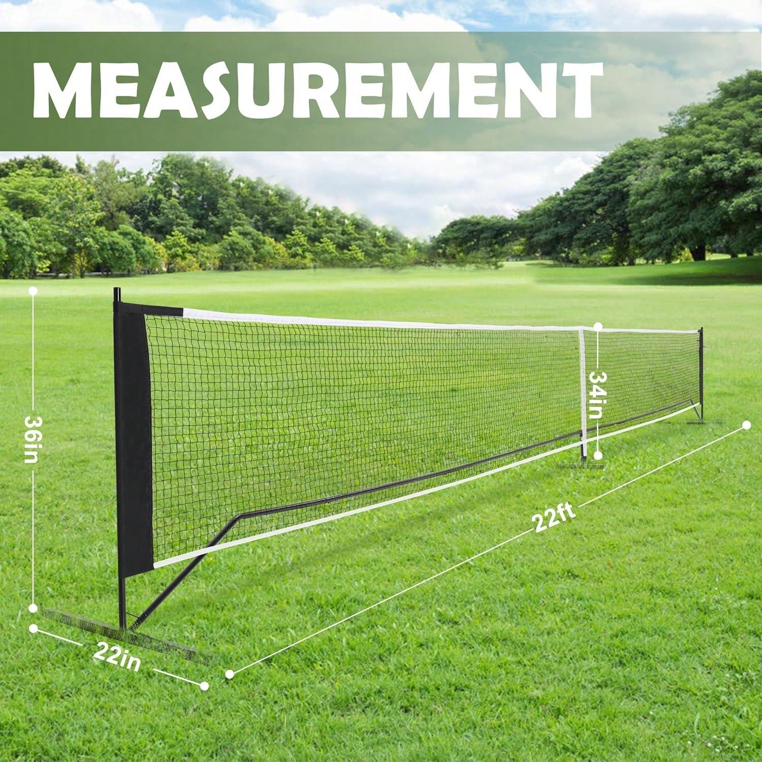 1pc Pickleball Net Portable Outdoor, 22 FT Pickleball Net USAPA