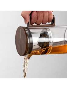 Bonston Home Use Glass Tea Maker With Separated Infuser, Large Capacity, Magnetic Cover & Filter For Loose Leaf Tea - 500ML - View 5