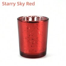 1 Peça Porta-velas Estilo Europeu Céu Estrelado, Castiçal De Decoração, Castiçal De Vidro Eletrochapado, Adequado Para Decoração De Casamento, Decoração De Restaurante Ocidental, Festival, Festa