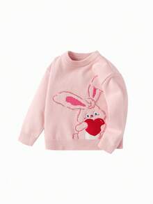 Balabala 年轻女孩卡通时尚针织毛衣 - 粉色 - 查看 4