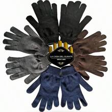 Docena de Guantes para el frio de acrilan para caballero - Multicolor - Ver 1