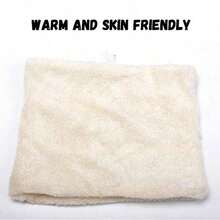 2入組兒童暖和、時尚舒適的帶有字母和毛球設計的冬季毛帽和圍巾,適用於兒童冬季戶外使用