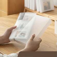 1pc Large Capacity Plastic Photo Album - White - View 3