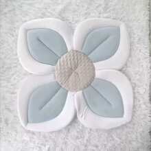 1 Ghế tắm hình hoa sen cho bé, thích hợp cho trẻ sơ sinh và trẻ nhỏ từ 0-6 tháng tuổi trở lên, thảm tắm có thể giặt bằng máy - Màu xanh lam - Xem 6