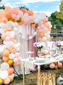 2/4/8 stuks ballonboogstripset voor slinger, 65,5 voet ballontapestrip voor feest, bruiloft, verjaardag, afstuderen, decoratie, kerstversiering, kerst