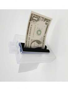 Una impresora de dinero mágico (con moneda de utilería) juguete mágico de cerca King Magic de papel blanco a billete de banco, color aleatorio. - Blanco y Negro - Ver 5