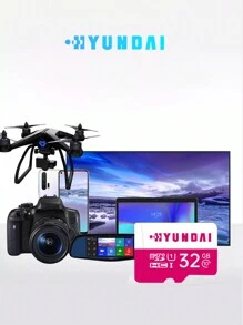 現代 Tf Micro Sd 高速記憶卡 Hdt1 專業版 128gb 64gb 32gb 16gb 8gb 快閃 Class 10 Sd 卡適用於手機/平板電腦/pc