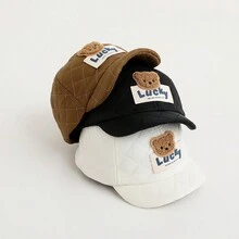 秋冬兒童帽,卡通時尚,時尚百搭棒球帽,男女寶寶可愛保暖帽