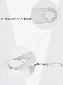 1pc Waterproof Bathroom Clock With Suction Cup For Kitchen, Living Room And Bedroom - White - View 6
