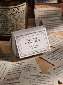 100pcs Vintage English Poem Scrapbooking Material For Poem Diary Collage - Multicolor - View 2