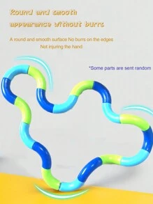 1 件裝多色感官減壓玩具,適合青少年、成人、亞斯伯格症患者,採用柔軟、扭曲設計;非常適合聖誕節、萬聖節、感恩節禮物;顏色隨機出貨 - 彩色 - 查看 5