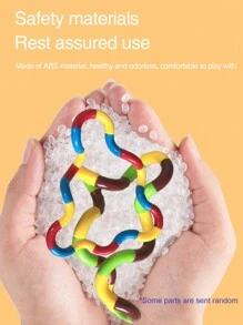 1 件裝多色感官減壓玩具,適合青少年、成人、亞斯伯格症患者,採用柔軟、扭曲設計;非常適合聖誕節、萬聖節、感恩節禮物;顏色隨機出貨 - 彩色 - 查看 6