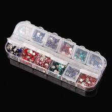 5pcs Transparent Nail Art Accessory Storage Box With Long Slots, 12 Compartments In Each Strip - 12-compartment storage box - View 4