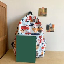 三件套可愛的學生袋新款休閒背包輕量旅行背包ins風格卡通圖案時尚手提袋