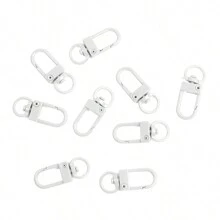 20 Piezas Gancho De Langosta Multicolor De 12x33mm Con Anillo De Cadena De Llavero, Hebilla Y Gancho Para Hacer Joyas Y Llaveros Diy - Multicolor - Ver 10