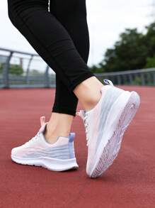 2023年夏季女士透氣網面輕便休閑運動鞋,時尚,耐用,防滑 - 粉色 - 查看 5