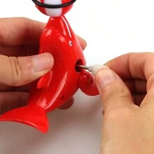 1 Pieza Juguete De Cuerda Animal Foca Con Pelota Y Juguete Giratorio De Delfín En Color Al Azar - Multicolor - Ver 3