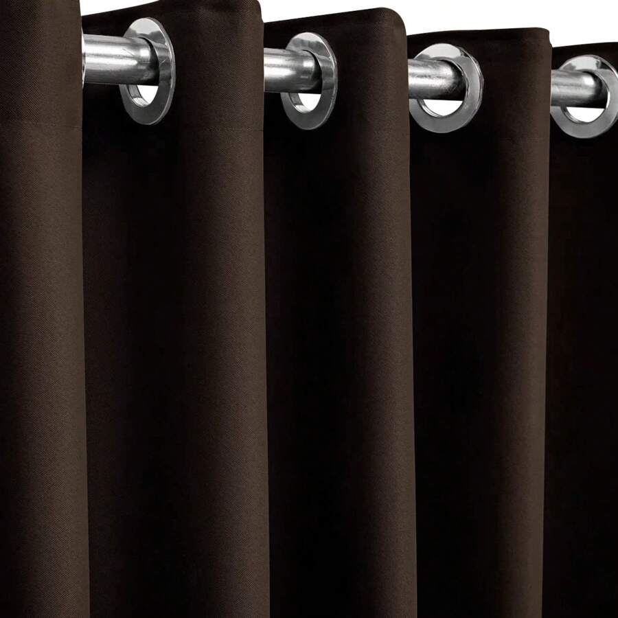 Admirar Blackout Curtains & Shades - Rust Brown - View 1