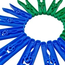 Kit com 48 Prendedores de Roupas Perfumado para Varal Coloridos Reforçados e Sem Mola Metálica - Multicolorido - Visão 9