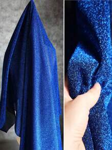 1入漸變雙色網眼面料,激光紋理透視面料長裙披肩,創意手工面料 - 彩色 - 查看 1