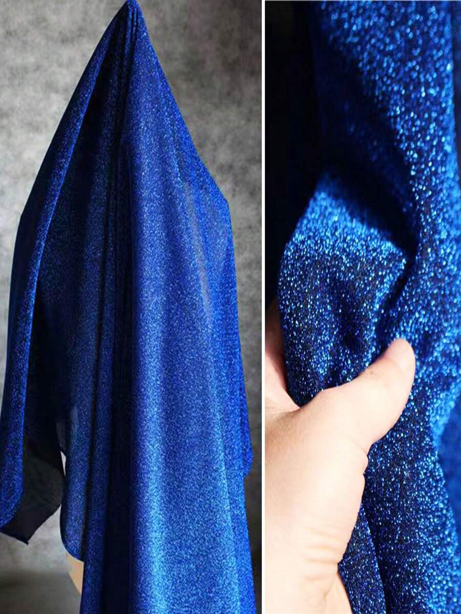 1入漸變雙色網眼面料,激光紋理透視面料長裙披肩,創意手工面料 - 彩色 - 查看 1