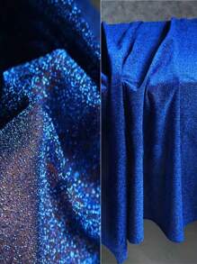 1入漸變雙色網眼面料,激光紋理透視面料長裙披肩,創意手工面料 - 彩色 - 查看 4