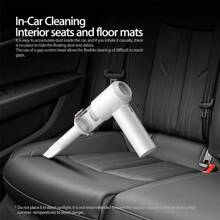 Wireless Air Purifier Portable Car Vacuum Cleaner & Air Compressor Powerful Wireless Charging Dust Cleaning Gun - White - View 2