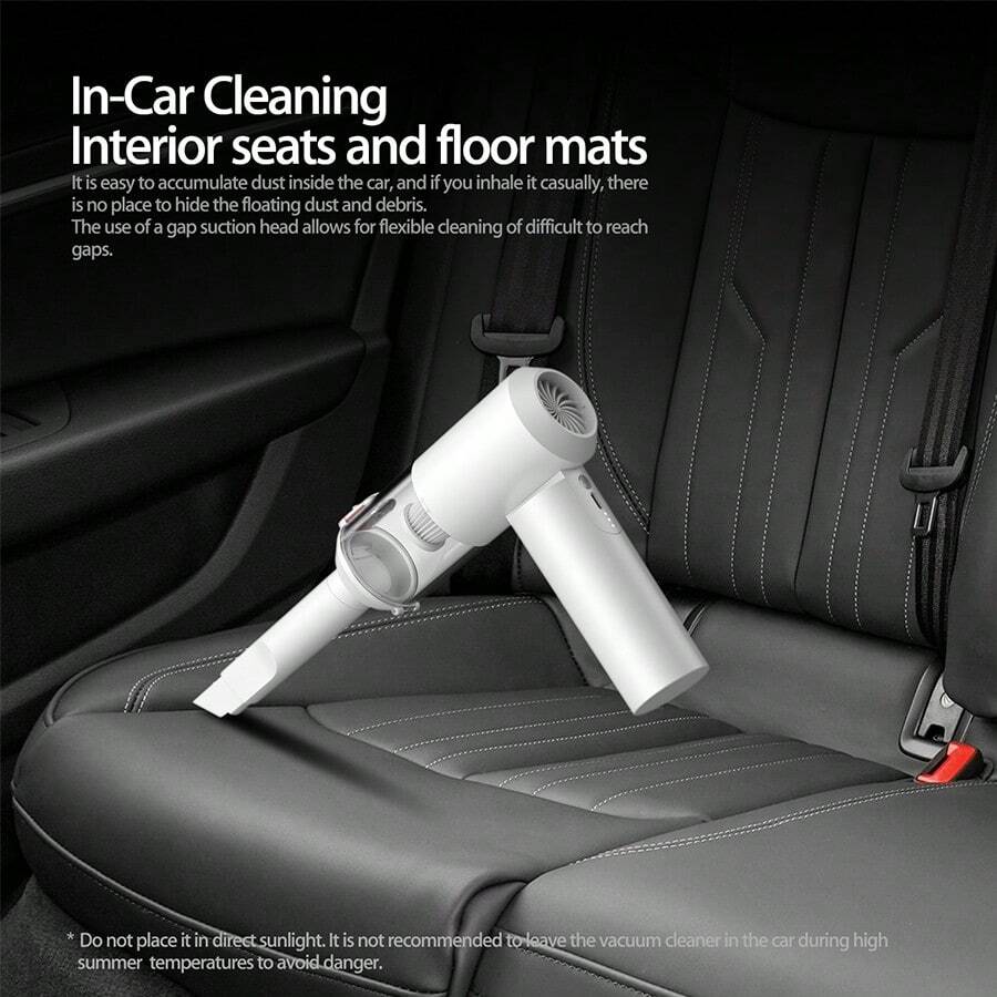 Wireless Air Purifier Portable Car Vacuum Cleaner & Air Compressor Powerful Wireless Charging Dust Cleaning Gun