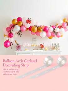 2/4/8 stuks ballonboogstripset voor slinger, 65,5 voet ballontapestrip voor feest, bruiloft, verjaardag, afstuderen, decoratie, kerstversiering, kerst