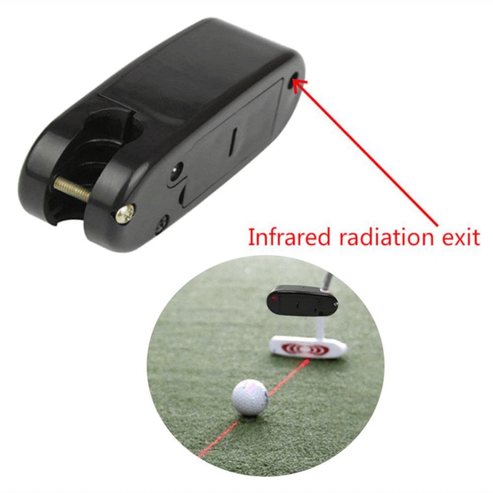 Black Golf Putter Laser Pointer Putting Training Aim Line Corrector