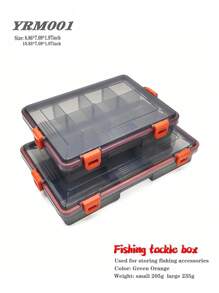 釣魚工具箱,大容量釣具工具收納盒,釣魚針、魚餌盒,鯉魚釣具用品 - 亮橙色 - 查看 2