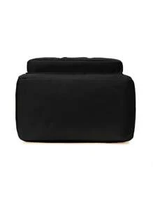 1 件多功能妈咪包，方便轻便的大容量手提包/单肩包/斜挎包，卡通设计 - 黑色 - 查看 6