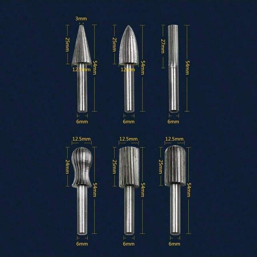 6Piece Set Of Hard HighSpeed Steel Rotary Files SHEIN USA