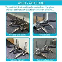1pc Cabinet Lifter Jack For Easy Moving And Lifting, Adjustable Tile Height Lifter For Laying Floor & Wall Tiles - Silver - View 4