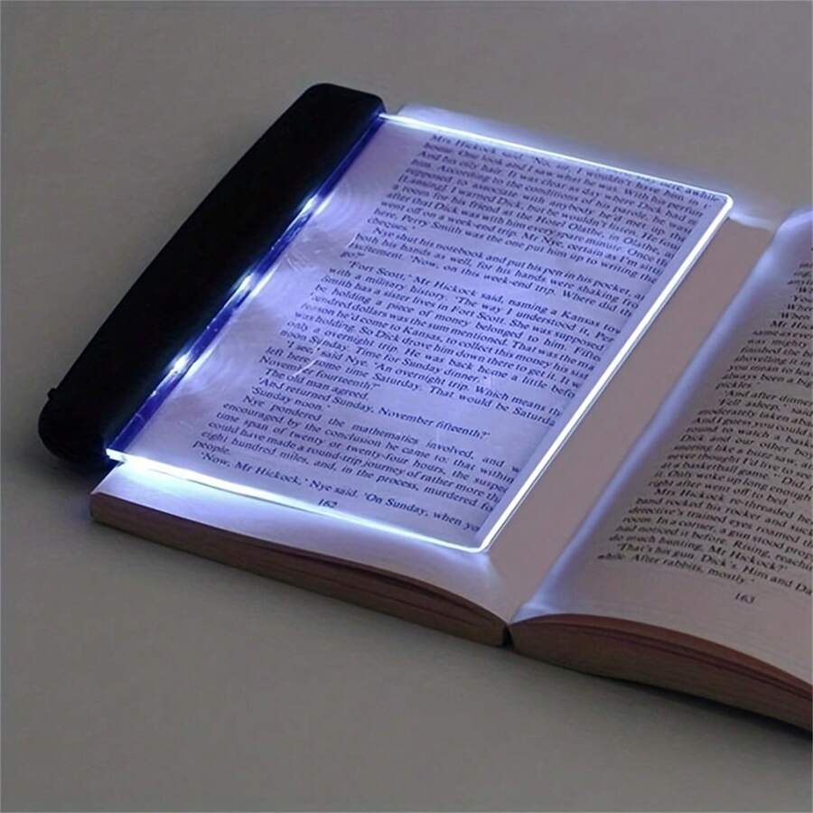 1 Pieza Lámpara De Lectura Led Con Protección Ocular - ¡perfecta Para La Lectura Nocturna E Iluminación Creativa! - Negro - Ver 1
