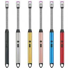 1支廚房煤氣爐長点火器,天然氣,可充電電子點火器,金屬軟管,家用弧形打火機工具