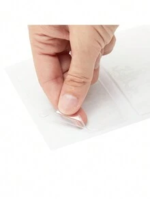 Stockroom Plus 100-Pack Clear Business Card Pockets Holders 3.75x2 In, Self-Adhesive Side Load Plastic Protector, Sleeves Labels, Bulk Set For Storage, Organization, Labeling Bins, Folders, And Files - 白色 - 查看 6