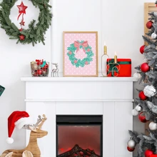 9pcs Treo tranh Ngày lễ Phòng ngủ Trang trí tường Treo tranh In hoa Áp phích tranh sơn dầu Đối với Phòng khách Văn phòng Đồ trang trí Dấu hiệu Bức tranh ( 8x10inch Không có khung ) - Hồng - Xem 4