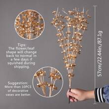 Artificial Plum Blossom - Gold - View 2