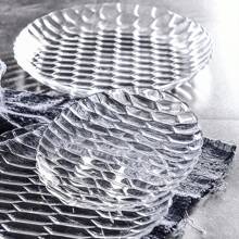 高級硬質塑料透明圓形盤子 - 可清洗和重複使用 - 晚餐,生日,慶祝活動,自助餐,派對,餐飲等聚會用品