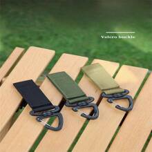 1pc Nylon Key Ring Holder Outdoor Hiking Hook Buckle Hanger Compatible With Outdoor Camping, Backpacking And Fishing, Steel Backpacking Buckle Clip, Multi Tool Buckle Camping Stuff - Multicolor - View 5
