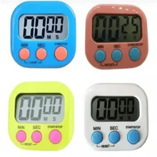 Timer Digital Cronometro de Cozinha Com Imã Temporizador Relógio - Multicolorido - Visão 5