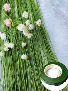 100pcs 0.55mm*36cm Paper Wrapped Iron Wire, Floral Stem Wire, Florist Wire, Flower Wrapping, Simulation Flower Stem Material Diy - Green - View 3